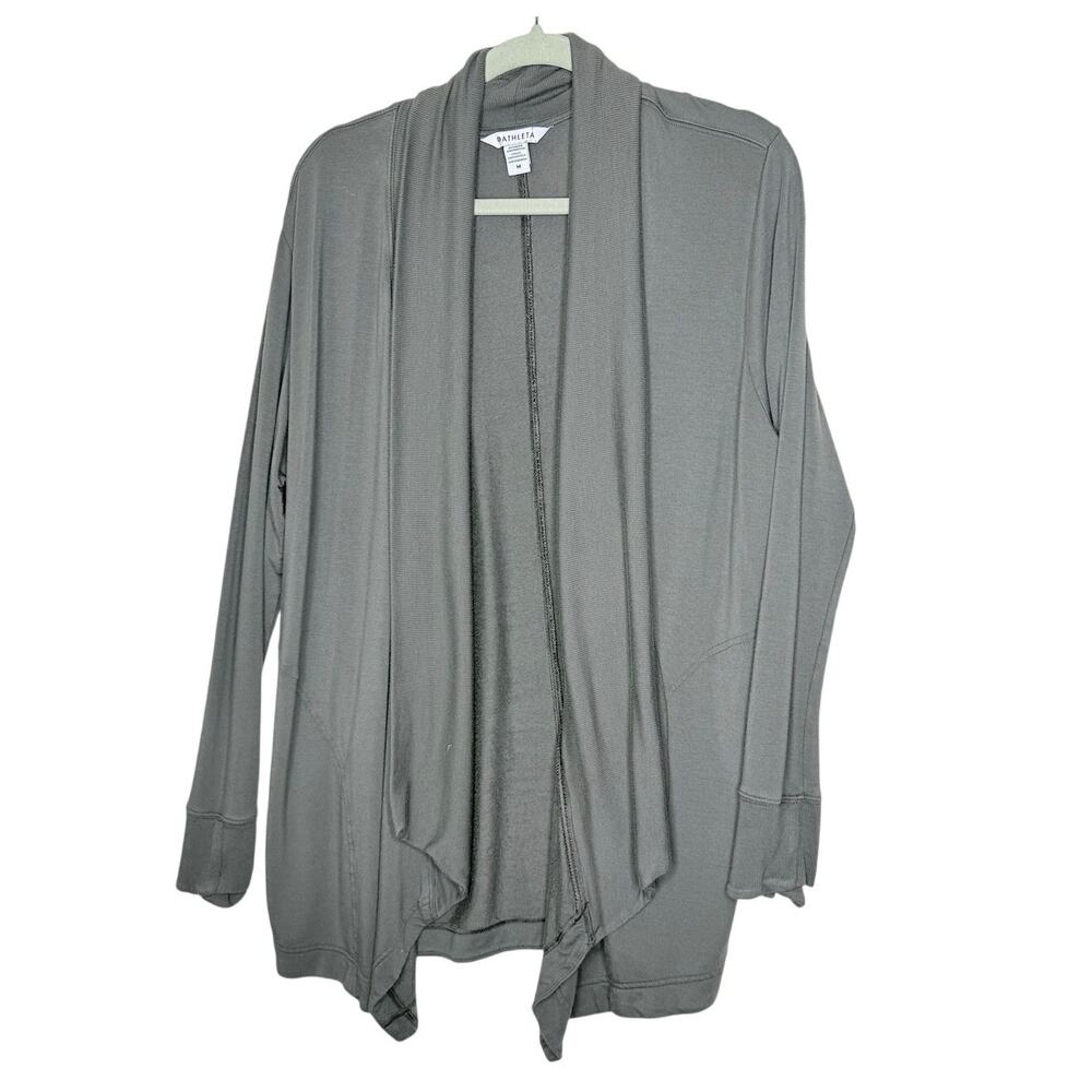 Athleta Pranayama Wrap Women's Medium Gray Mushroom Mortar  #882498